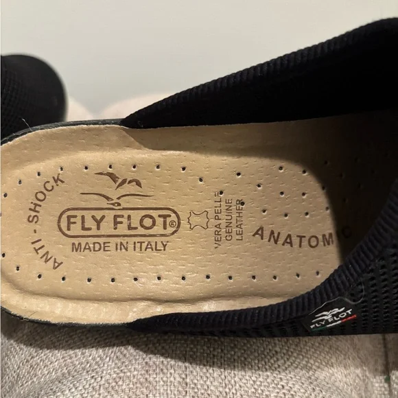 Fly Flot Black Mesh Mules for Women - Picture 3 of 3